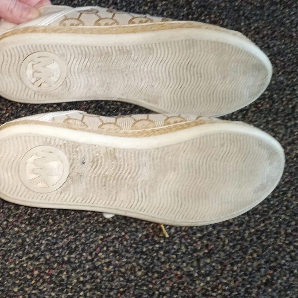 Michael Kors Beige Logo Espadrille Sneakers